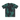 Tie-dye t-shirt with black and green pattern on a white background
