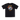 Black t-shirt with a colorful skull design and 'Handup Supply Co' text on a white background