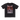 Black t-shirt with a skeleton riding a mountain bike graphic and 'HANDUP' text on a white background