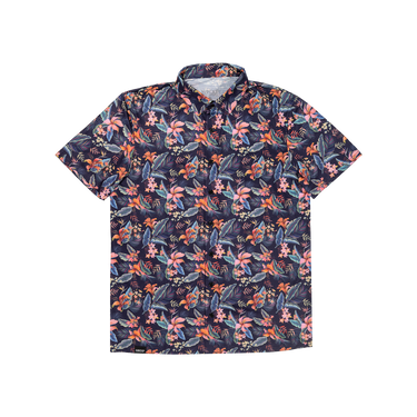 Floral patterned shirt on a white background