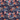 Tropical floral pattern with leaves and flowers on a dark background