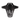 Black fender with skeleton design and 'HANDUP' branding on a white background