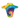 Tie-dye fender with colorful spiral pattern on a white background