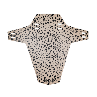 Fender with a jaguar pattern on a white background