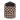 Plaid shirt with navy and beige pattern on a white background