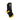 Black socks with yellow accents and a mushroom design on a white background