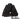 Black gloves with touchscreen technology on a white background