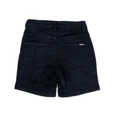 5.5" Stretch Jorts - Pure Black Hemmed
