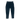 A pair of black mountain bike pants with multiple pockets and a branded buckle.