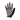 Checkered glove with black and beige pattern on a white background