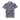 Short-sleeve button up shirt with a blue, red, and white pattern on a white background
