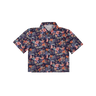 Floral patterned shirt on a white background