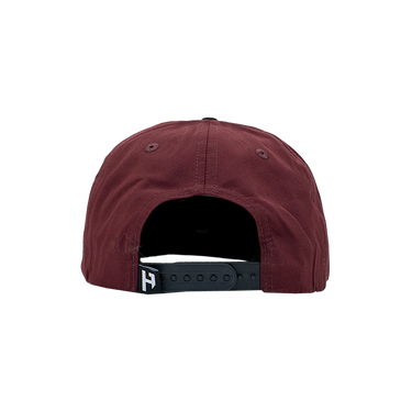 Pinch Front Rope Hat - Fast & Fun Maroon/Black