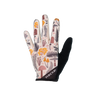white glove with a floral pattern on a white background